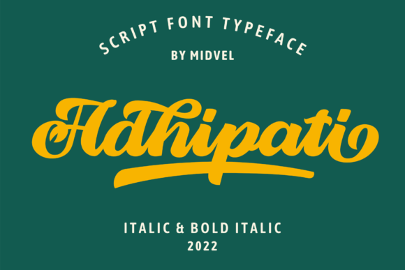 Adhipati Font: A Bold Script for Business Branding
