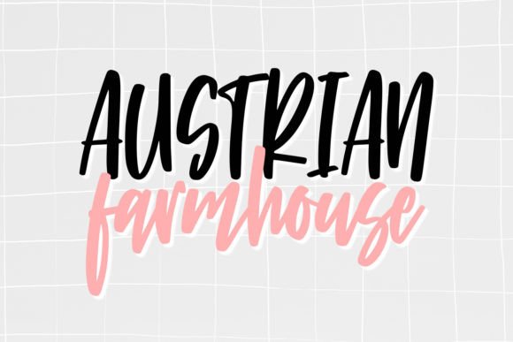 Austrian Farmhouse Font Review: A Quirky Script for Creative Branding