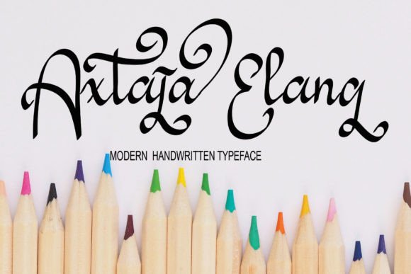 Axtaja Elang: A Script Font for Creative Typography