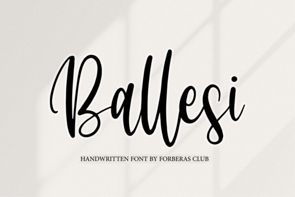 Ballesi: A Handwritten Script Font for Timeless Web Design