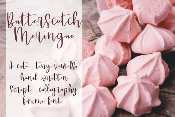 Butterscotch Meringue Font for Campaign Creatives