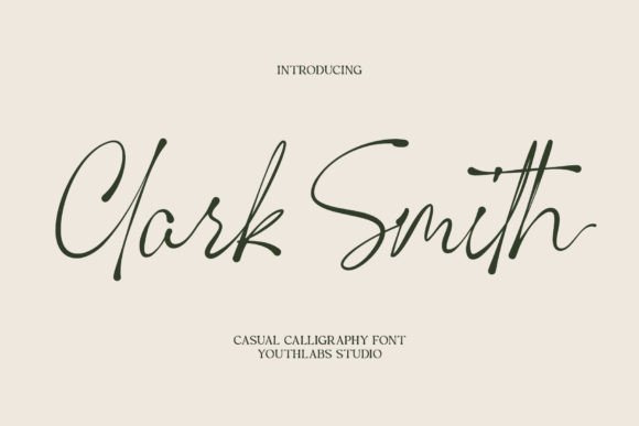 Clark Smith Font: A Script Typeface for Editorial Excellence