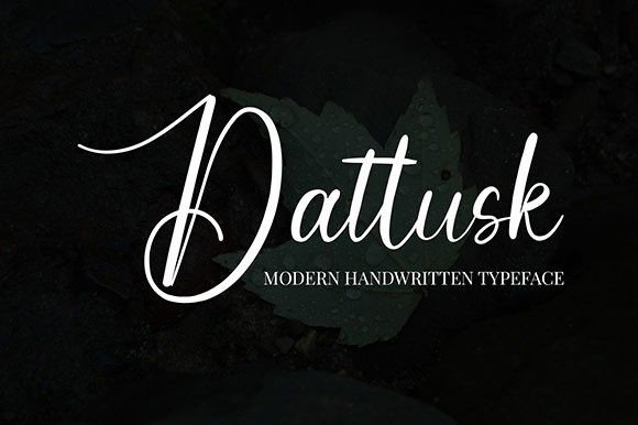 Dattusk Font Adds Handwritten Charm to Branding Projects