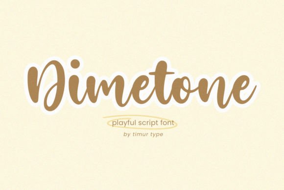 Dimetone Font: Elevate Your Brand with a Handwritten Script Typeface