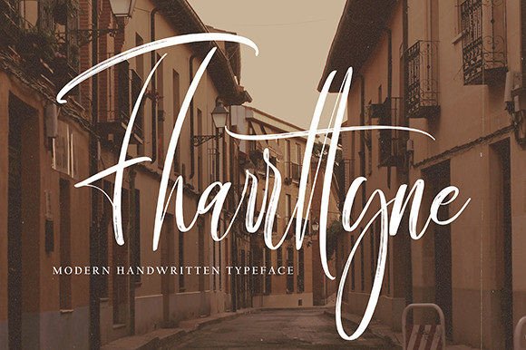 Fharrttyne Font: A Handwritten Script for Creative Branding Projects