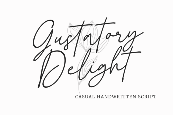 Gustatory Delight Font: A Stylish Script for Makers and Designers