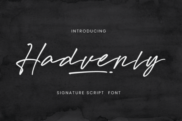 Hadvenly Font: A Script Typeface That Elevates Brand Design