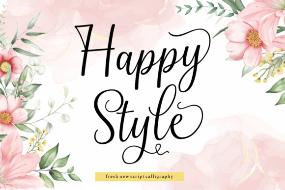 Happy Style Font Adds Romantic Flair to Branding Projects