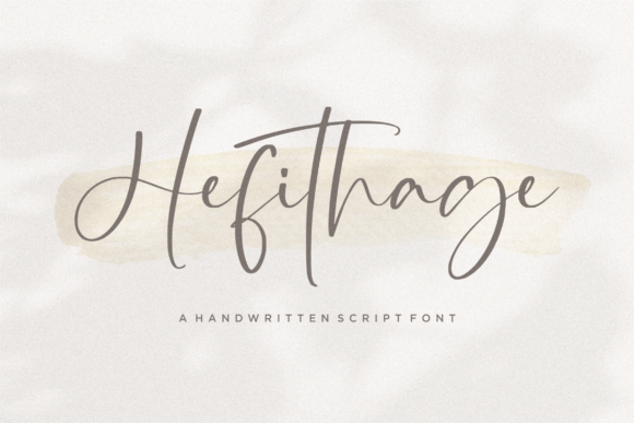 Hefithage Script Font for Modern Web Design