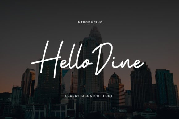 Hello Dine: A Script Font for a Warm, Professional Brand Identity