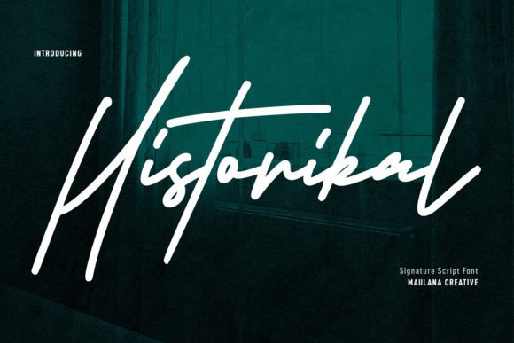 Historikal: A Signature Script Font for Creative Branding