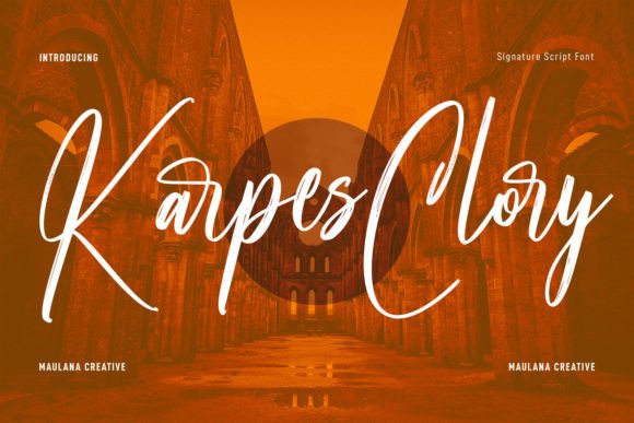 Karpes Clory Font for a Polished Brand Identity