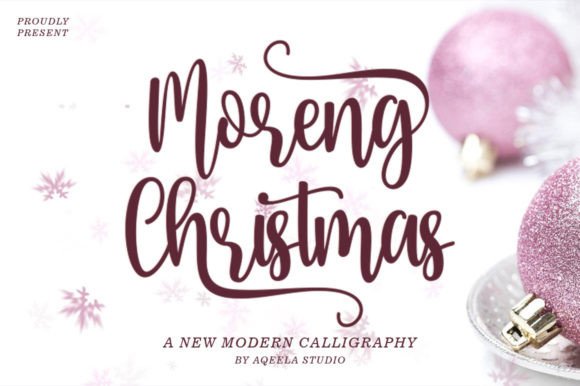 Moreng Chistmas Font: A Script Typeface That Elevates Campaign Design