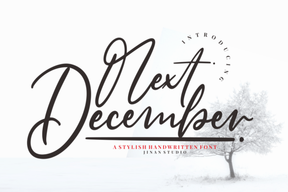 Next December Font: A Modern Script for Editorial Design