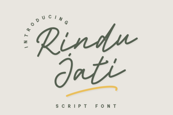 Rindu Jati Font: Authentic Script for Powerful Branding and Visuals