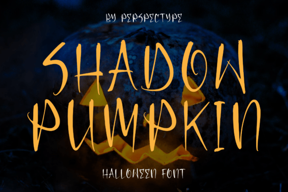 Shadow Pumpkin Font for Halloween and Beyond