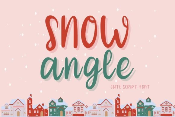 Snow Angle Font for Crafters and Makers