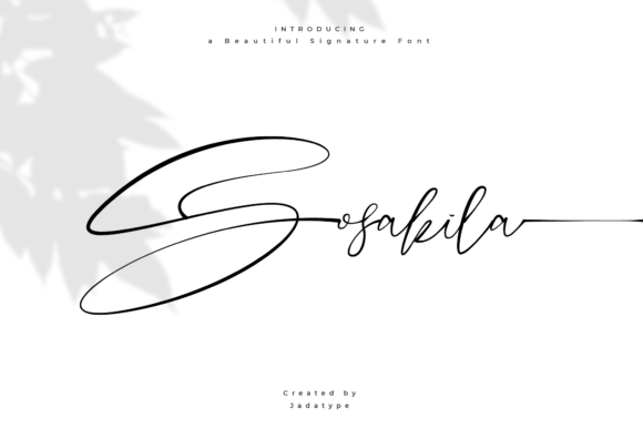 Sosakila Font: A Delicate Script for Editorial Elegance