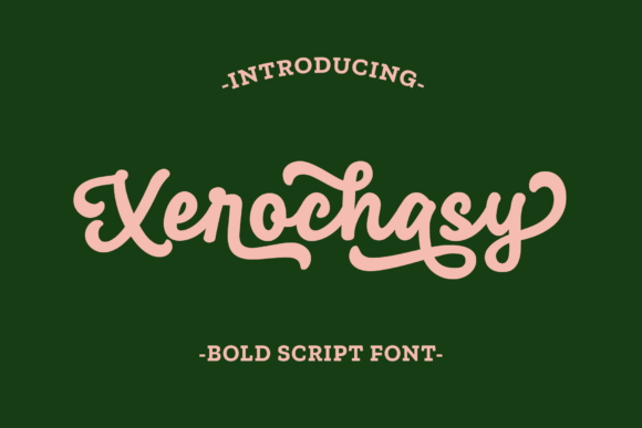 Xerochasy: A Bold Script Font for Editorial Elegance